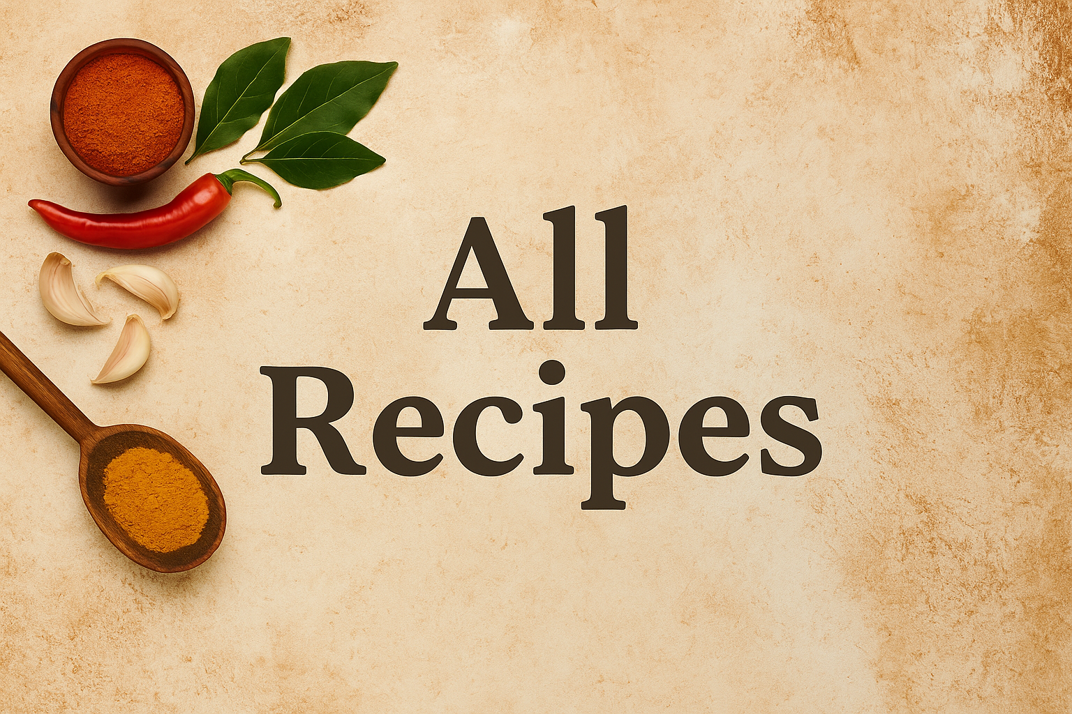all recipes banner